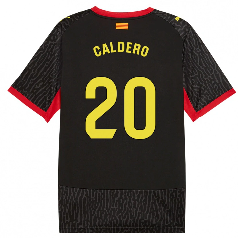 Danxen Women Nil Caldero #20 Black Yellow Red Away Jersey 2026/27 T-Shirt