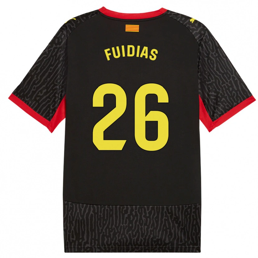 Danxen Women Toni Fuidias #26 Black Yellow Red Away Jersey 2026/27 T-Shirt