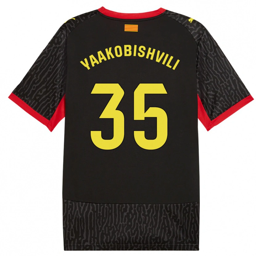 Danxen Women Antal Yaakobishvili #35 Black Yellow Red Away Jersey 2026/27 T-Shirt
