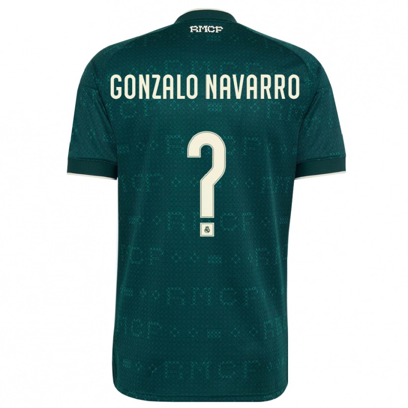 Danxen Women Gonzalo Navarro #0 Dark Slate Gray White Away Jersey 2026/27 T-Shirt