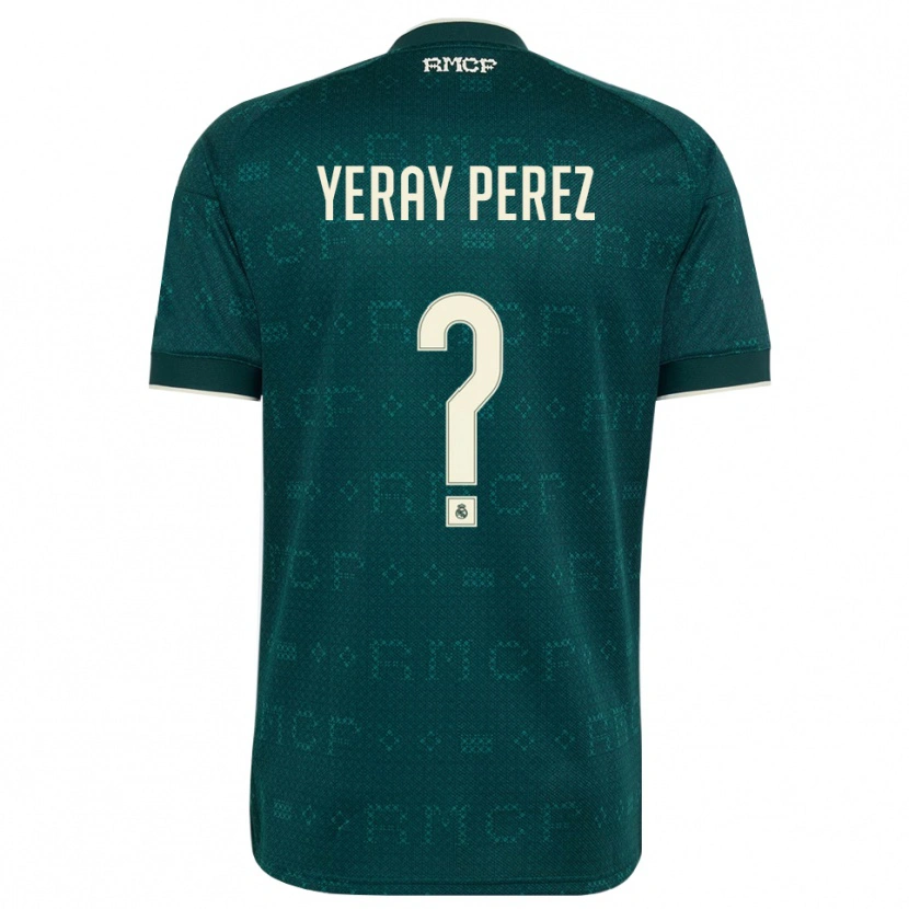 Danxen Women Yeray Perez #0 Dark Slate Gray White Away Jersey 2026/27 T-Shirt