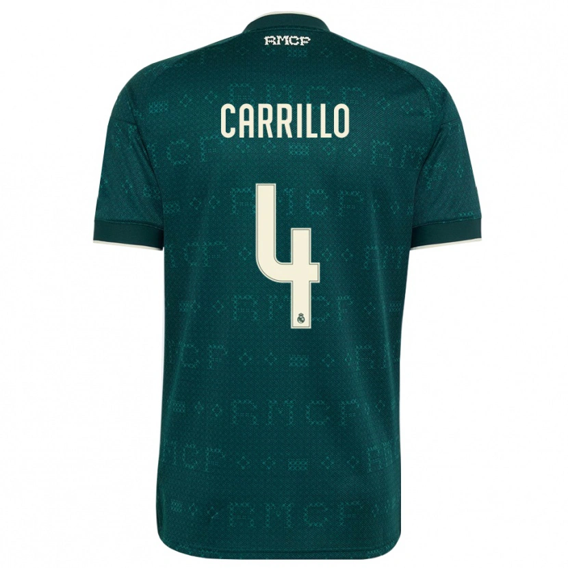 Danxen Women Alvaro Carrillo #4 Dark Slate Gray White Away Jersey 2026/27 T-Shirt