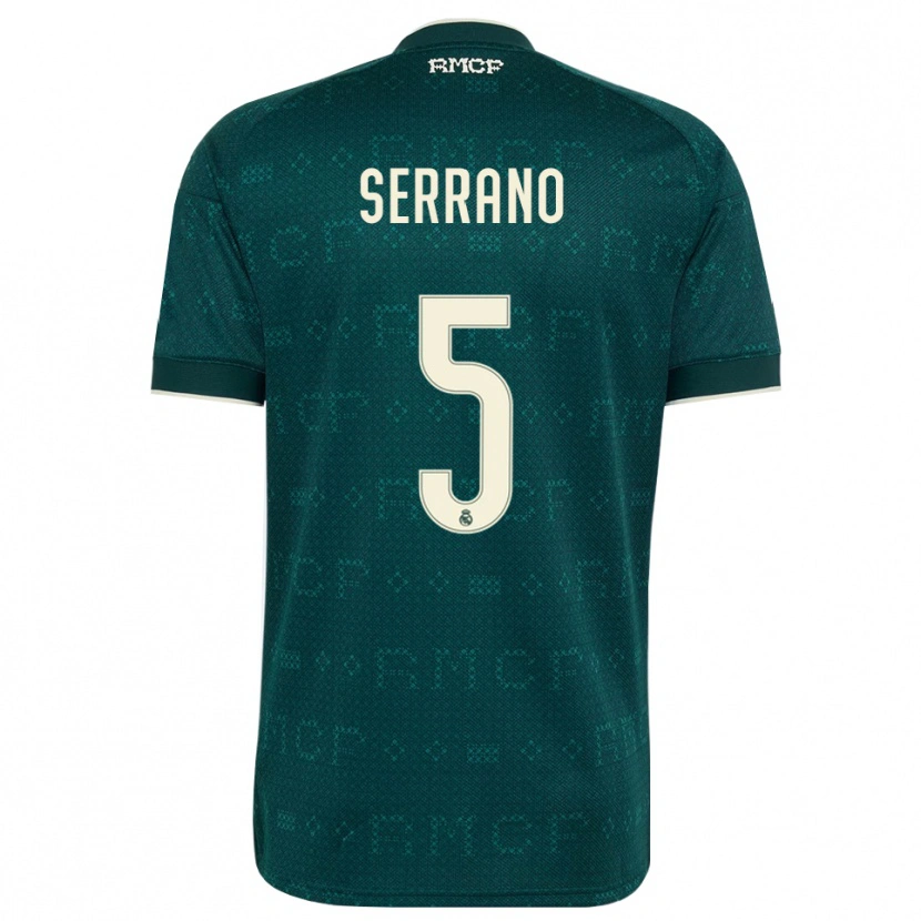 Danxen Women Manu Serrano #5 Dark Slate Gray White Away Jersey 2026/27 T-Shirt