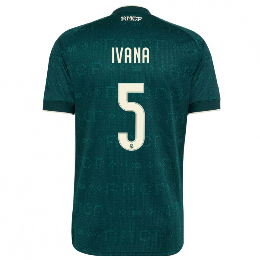 Danxen Women Ivana Andres #5 Dark Slate Gray White Away Jersey 2026/27 T-Shirt
