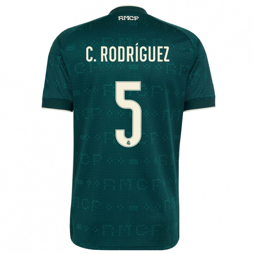 Danxen Women Carlos Rodríguez #5 Dark Slate Gray White Away Jersey 2026/27 T-Shirt