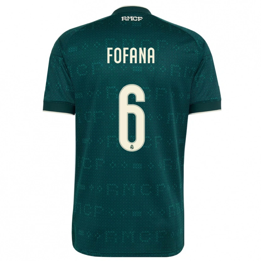 Danxen Women Cherif Fofana #6 Dark Slate Gray White Away Jersey 2026/27 T-Shirt