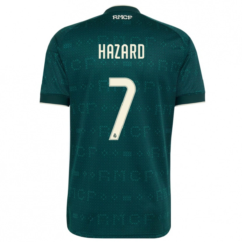 Danxen Women Eden Hazard #7 Dark Slate Gray White Away Jersey 2026/27 T-Shirt