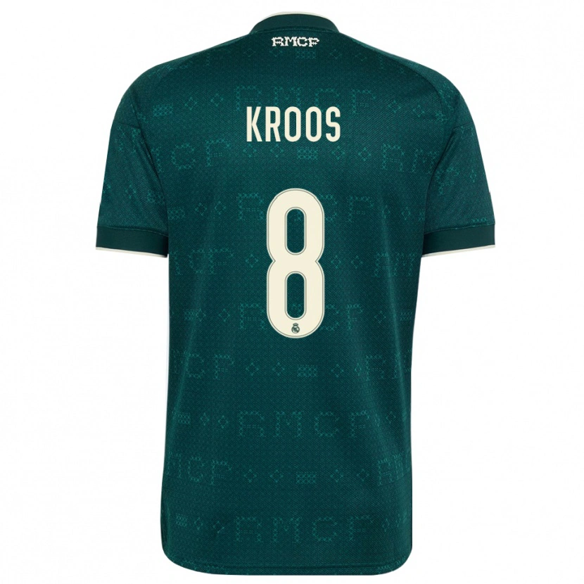 Danxen Women Toni Kroos #8 Dark Slate Gray White Away Jersey 2026/27 T-Shirt