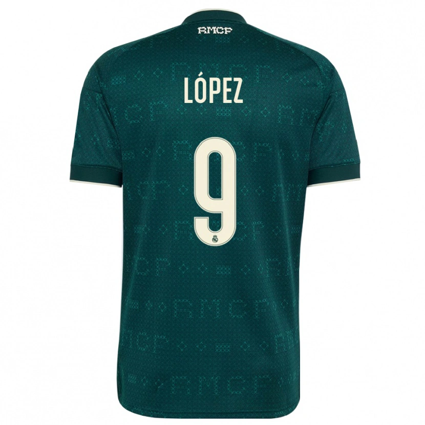 Danxen Women Mikel López #9 Dark Slate Gray White Away Jersey 2026/27 T-Shirt