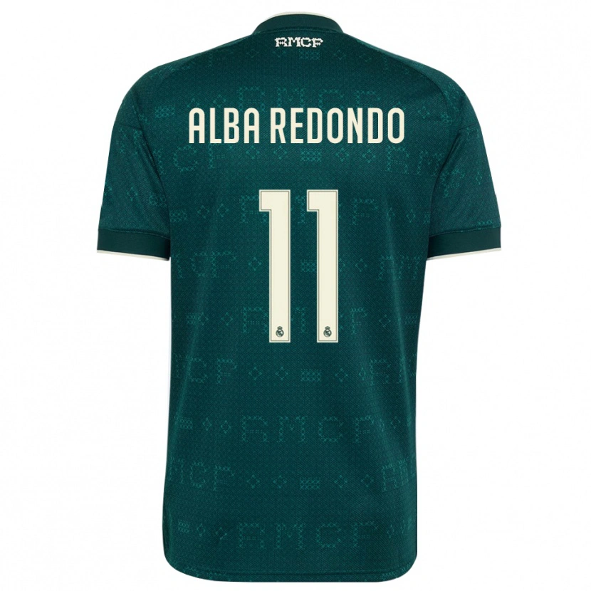 Danxen Women Alba Redondo #11 Dark Slate Gray White Away Jersey 2026/27 T-Shirt