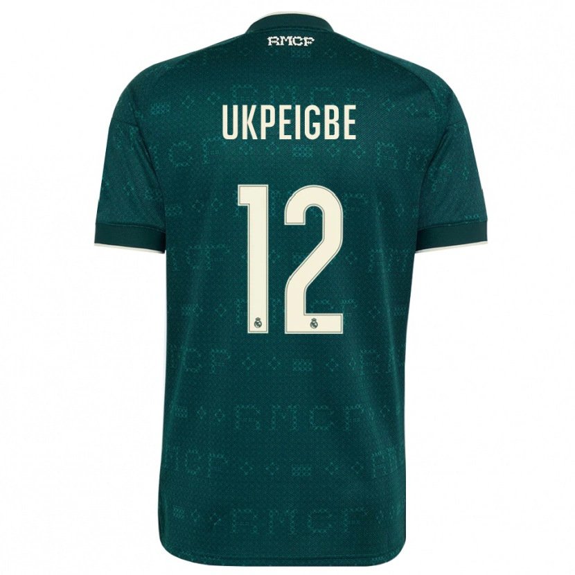 Danxen Women Melvin Ukpeigbe #12 Dark Slate Gray White Away Jersey 2026/27 T-Shirt