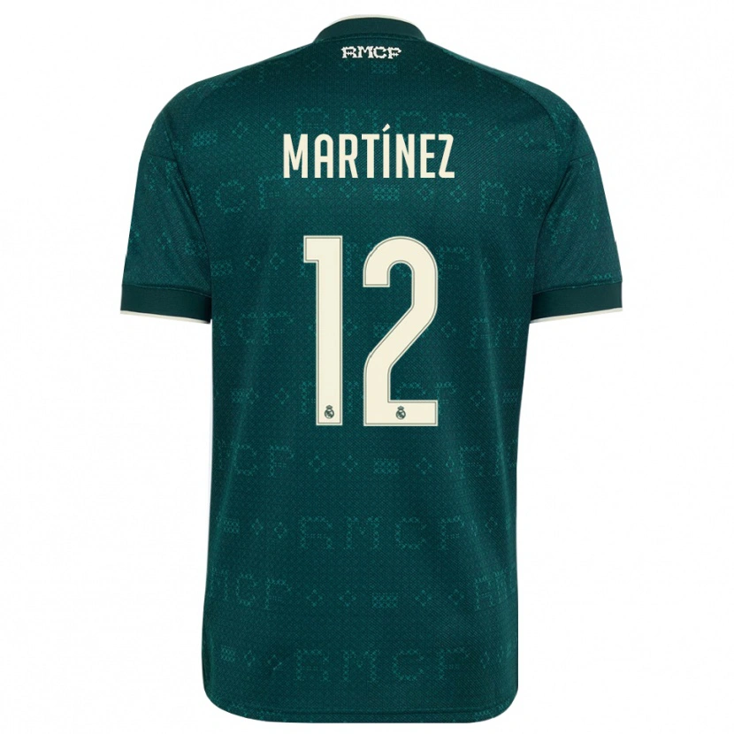 Danxen Women Rubén Martínez #12 Dark Slate Gray White Away Jersey 2026/27 T-Shirt