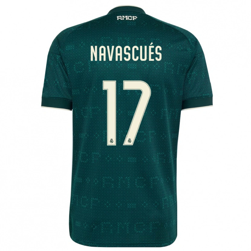Danxen Women Liberto Navascués #17 Dark Slate Gray White Away Jersey 2026/27 T-Shirt