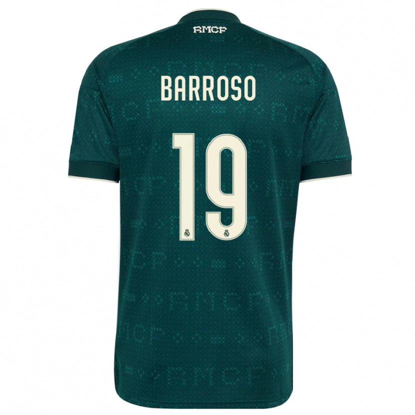 Danxen Women Jaime Barroso #19 Dark Slate Gray White Away Jersey 2026/27 T-Shirt