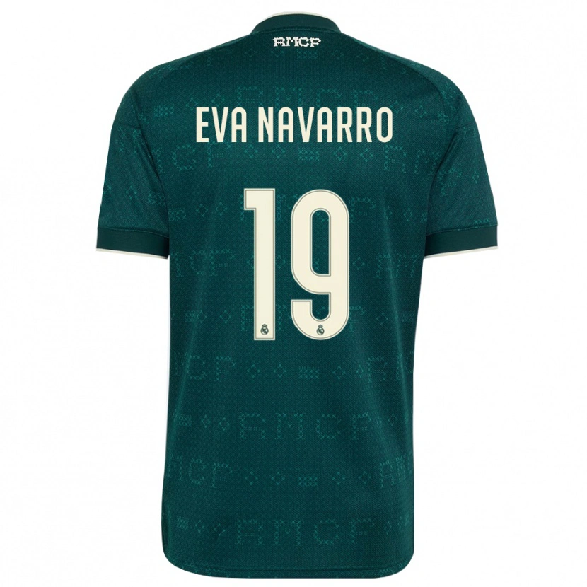Danxen Women Eva Navarro #19 Dark Slate Gray White Away Jersey 2026/27 T-Shirt
