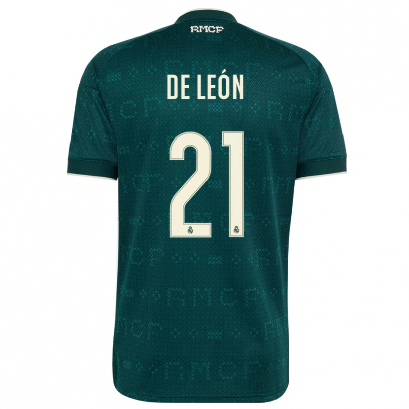Danxen Women Jeremy De León #21 Dark Slate Gray White Away Jersey 2026/27 T-Shirt