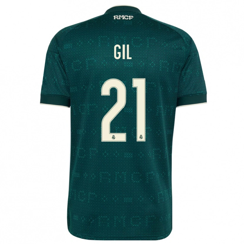 Danxen Women Iker Gil #21 Dark Slate Gray White Away Jersey 2026/27 T-Shirt