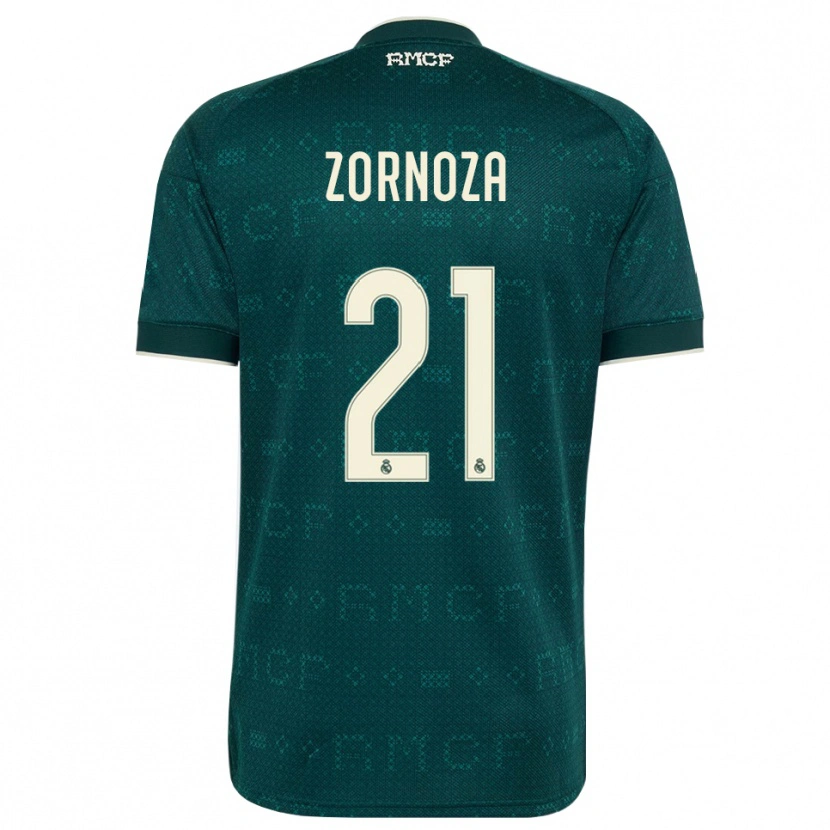 Danxen Women Claudia Zornoza #21 Dark Slate Gray White Away Jersey 2026/27 T-Shirt