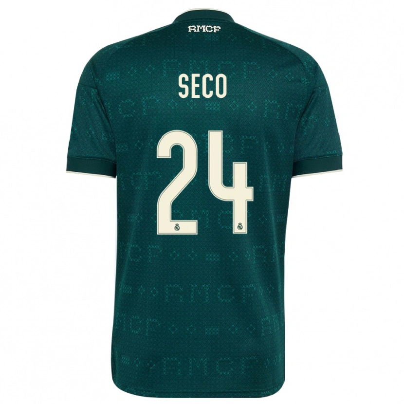 Danxen Women Ferran Seco #24 Dark Slate Gray White Away Jersey 2026/27 T-Shirt