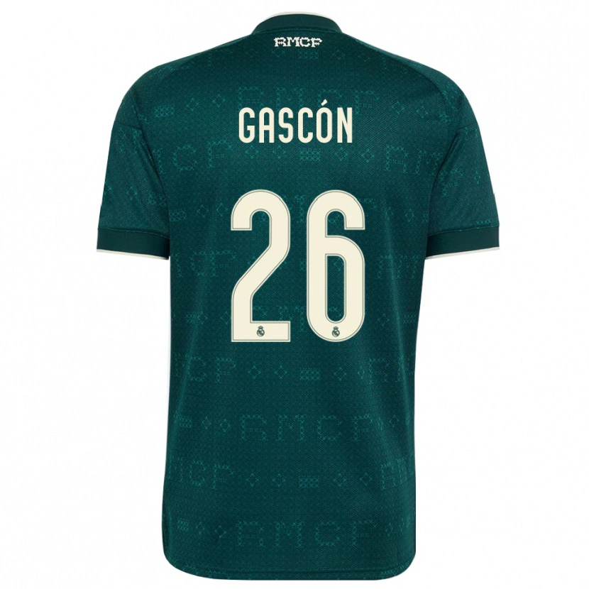 Danxen Women Ignacio Gascón #26 Dark Slate Gray White Away Jersey 2026/27 T-Shirt