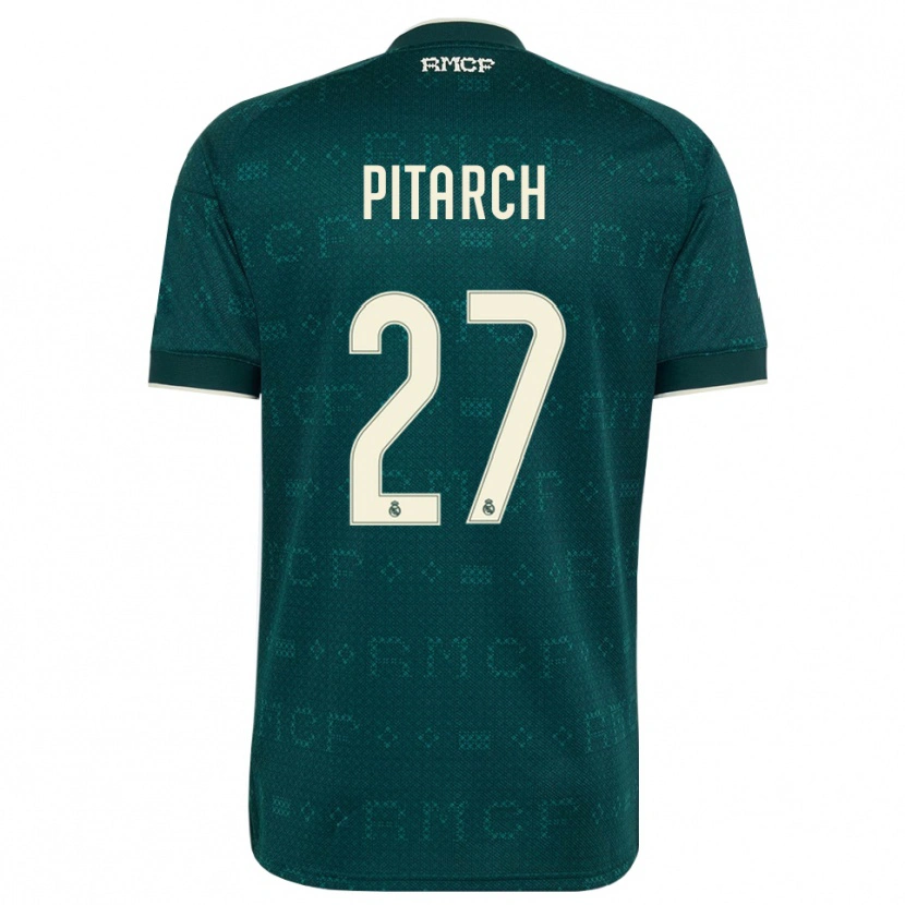 Danxen Women Thiago Pitarch #27 Dark Slate Gray White Away Jersey 2026/27 T-Shirt