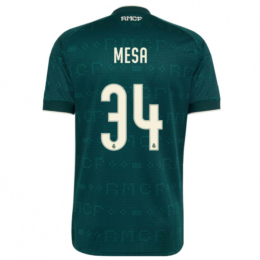 Danxen Women Óscar Mesa #34 Dark Slate Gray White Away Jersey 2026/27 T-Shirt