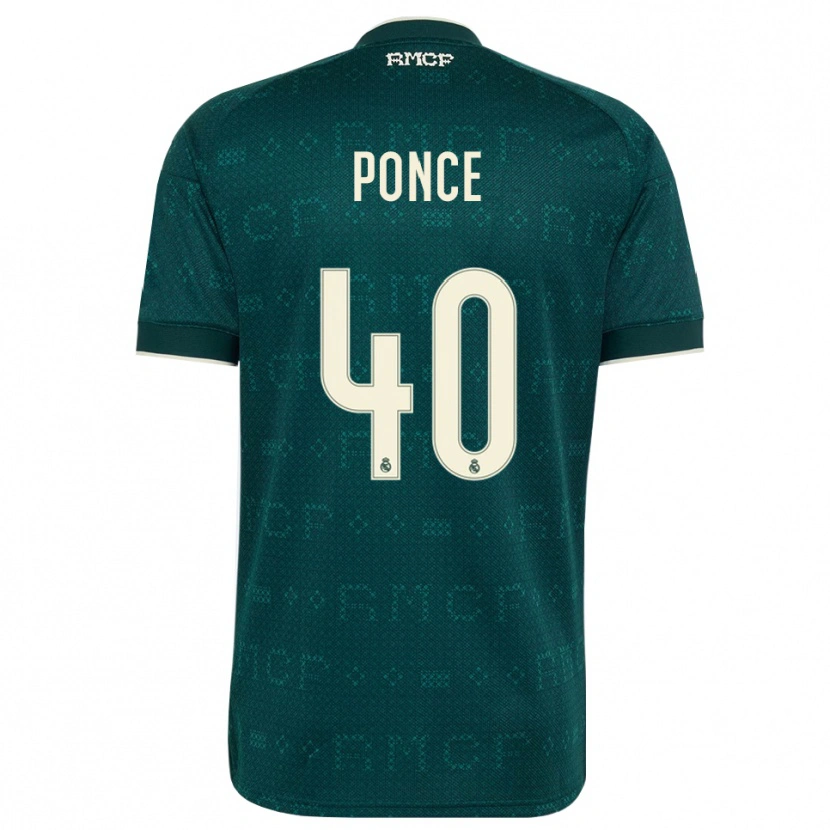 Danxen Women Guille Ponce #40 Dark Slate Gray White Away Jersey 2026/27 T-Shirt