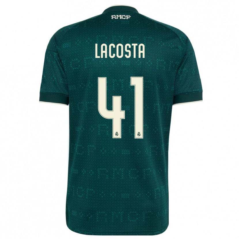 Danxen Women Diego Lacosta #41 Dark Slate Gray White Away Jersey 2026/27 T-Shirt