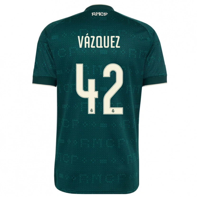 Danxen Women Erik Vázquez #42 Dark Slate Gray White Away Jersey 2026/27 T-Shirt