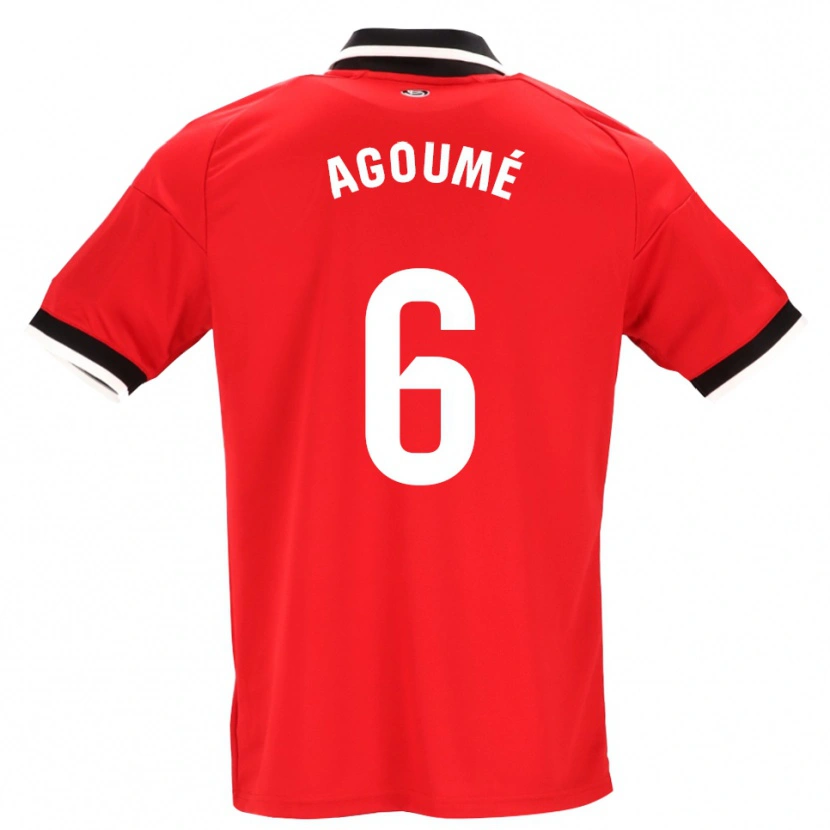 Danxen Women Lucien Agoumé #6 Black White Red Away Jersey 2026/27 T-Shirt