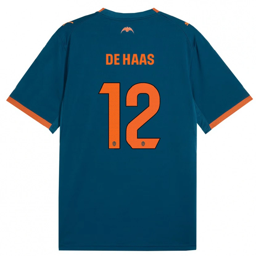 Danxen Women Justin De Haas #12 Steel Blue Orange Away Jersey 2026/27 T-Shirt