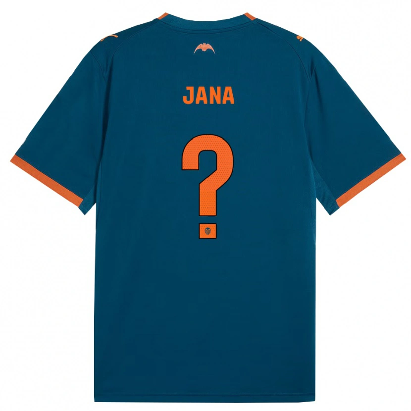 Danxen Women Jana Xin #0 Steel Blue Orange Away Jersey 2026/27 T-Shirt