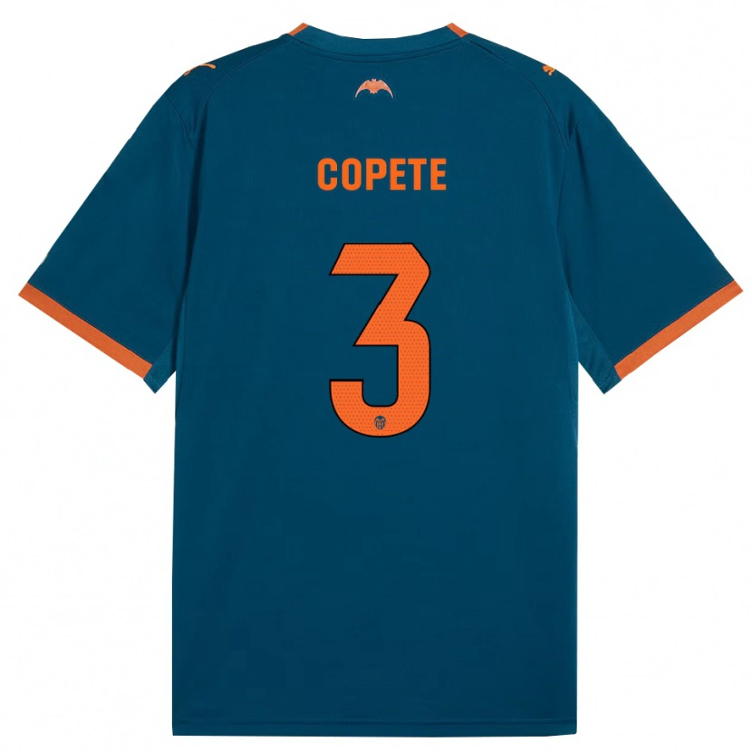 Danxen Women José Copete #3 Steel Blue Orange Away Jersey 2026/27 T-Shirt