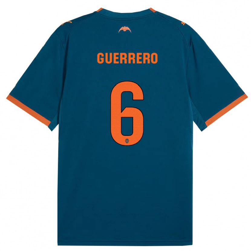 Danxen Women Paula Guerrero #6 Steel Blue Orange Away Jersey 2026/27 T-Shirt