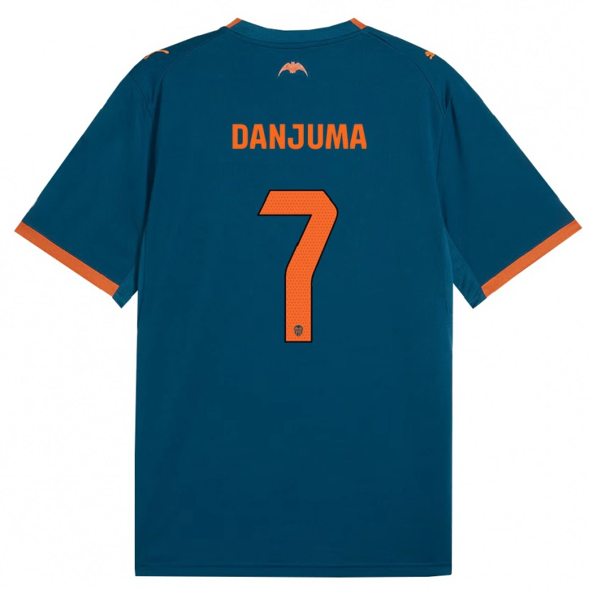 Danxen Women Arnaut Danjuma #7 Steel Blue Orange Away Jersey 2026/27 T-Shirt