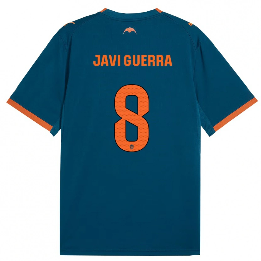 Danxen Women Javi Guerra #8 Steel Blue Orange Away Jersey 2026/27 T-Shirt