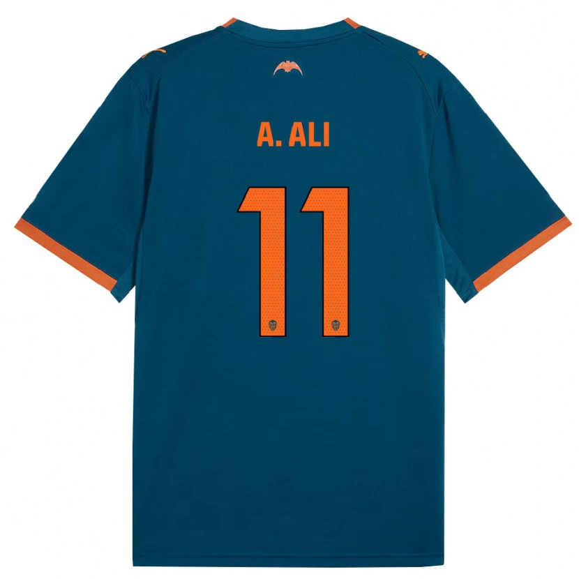 Danxen Women Amirah Ali #11 Steel Blue Orange Away Jersey 2026/27 T-Shirt