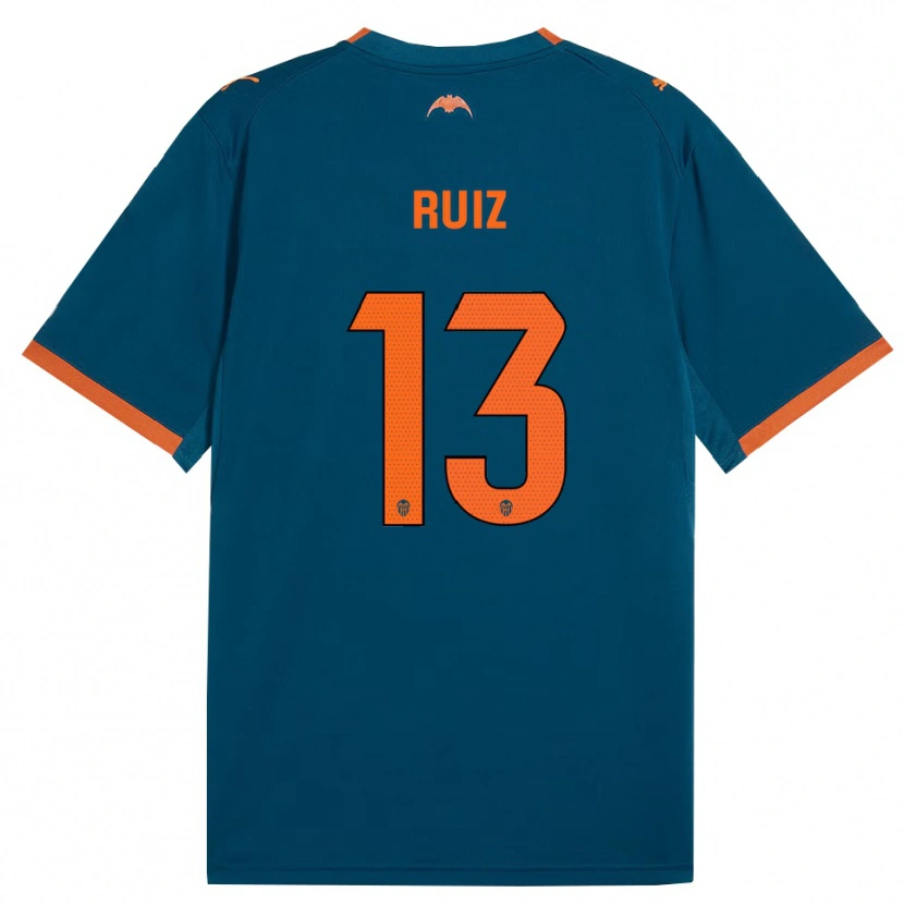 Danxen Women Nil Ruiz #13 Steel Blue Orange Away Jersey 2026/27 T-Shirt