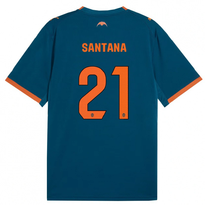 Danxen Women Ismael Santana #21 Steel Blue Orange Away Jersey 2026/27 T-Shirt