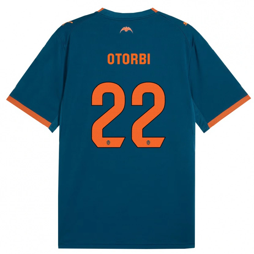 Danxen Women David Otorbi #22 Steel Blue Orange Away Jersey 2026/27 T-Shirt