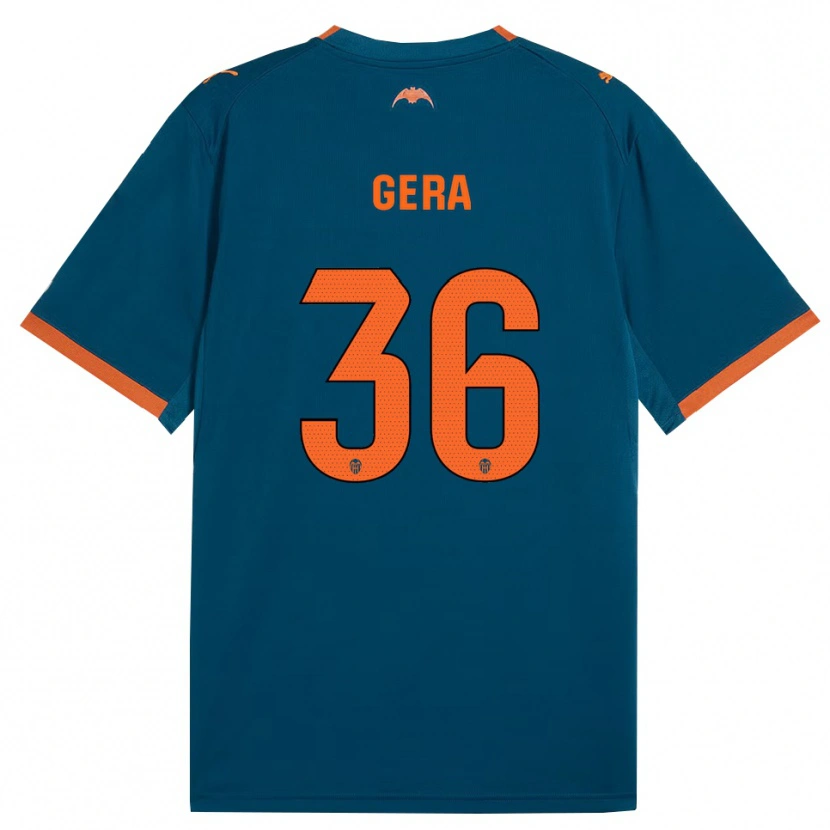 Danxen Women Alin Gera #36 Steel Blue Orange Away Jersey 2026/27 T-Shirt