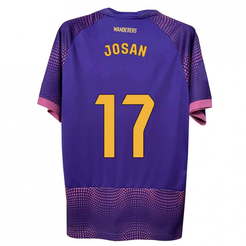 Danxen Women José Antonio Ferrández Pomares #17 Purple White Pink Away Jersey 2026/27 T-Shirt