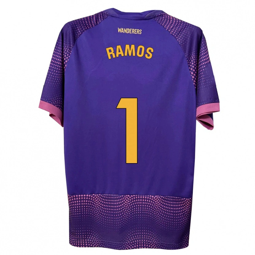 Danxen Women Alejandro Ramos #1 Purple White Pink Away Jersey 2026/27 T-Shirt