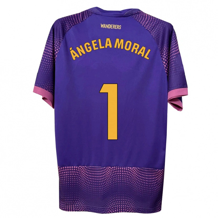 Danxen Women Ángela Moral Ferrer #1 Purple White Pink Away Jersey 2026/27 T-Shirt