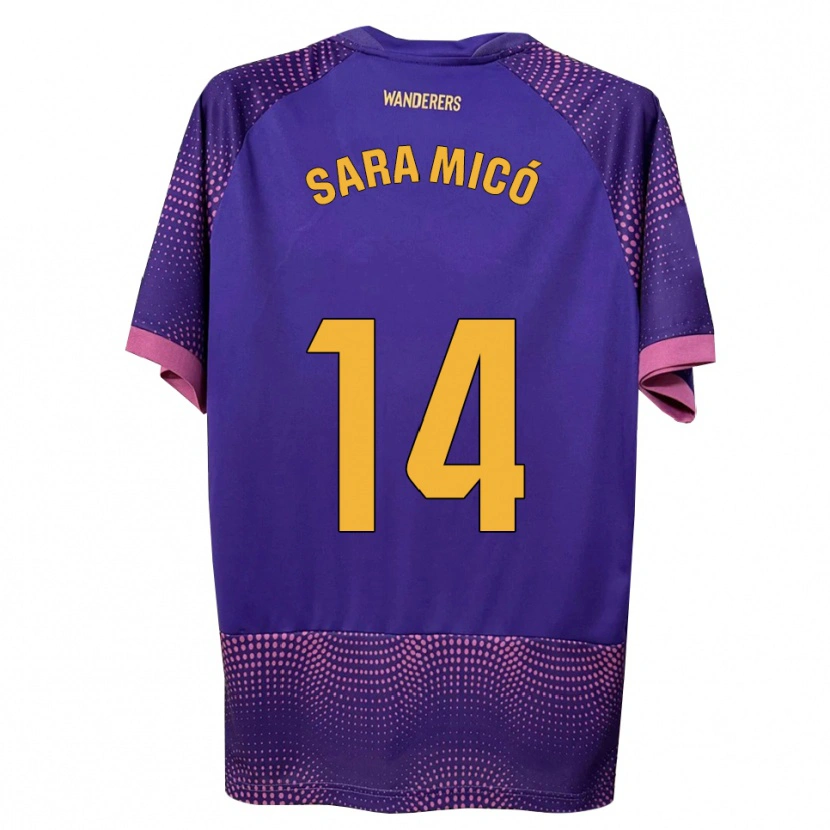 Danxen Women Sara Micó #14 Purple White Pink Away Jersey 2026/27 T-Shirt
