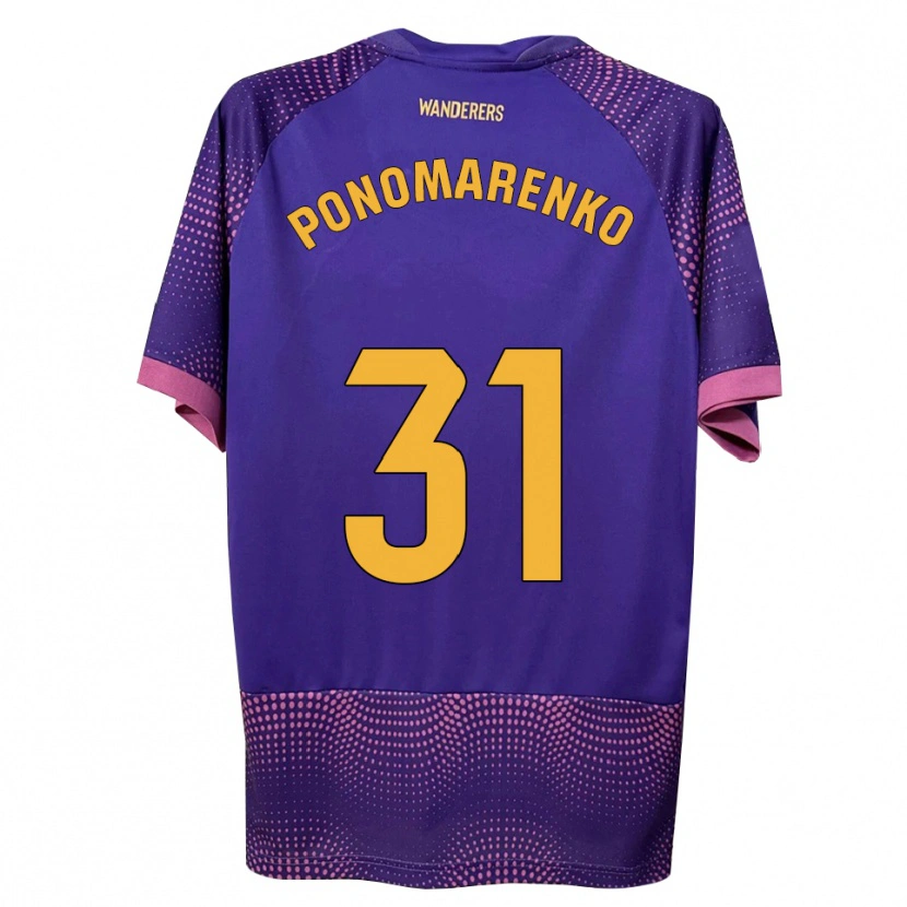 Danxen Women Borys Ponomarenko #31 Purple White Pink Away Jersey 2026/27 T-Shirt