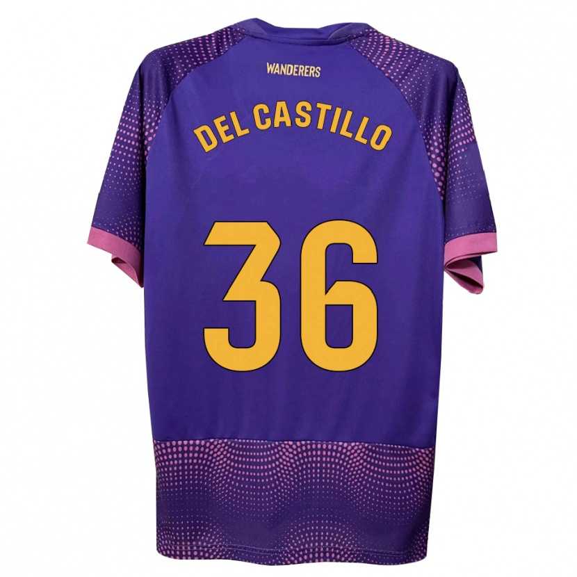Danxen Women Gonzalo Del Castillo #36 Purple White Pink Away Jersey 2026/27 T-Shirt