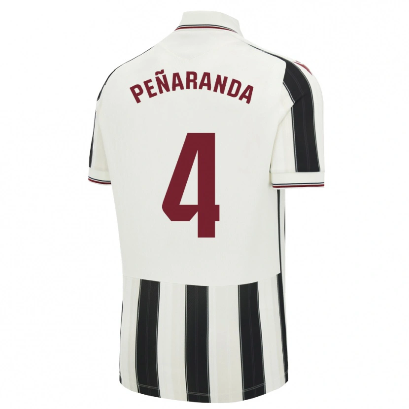 Danxen Women Carlos Peñaranda #4 Black White Red Away Jersey 2026/27 T-Shirt