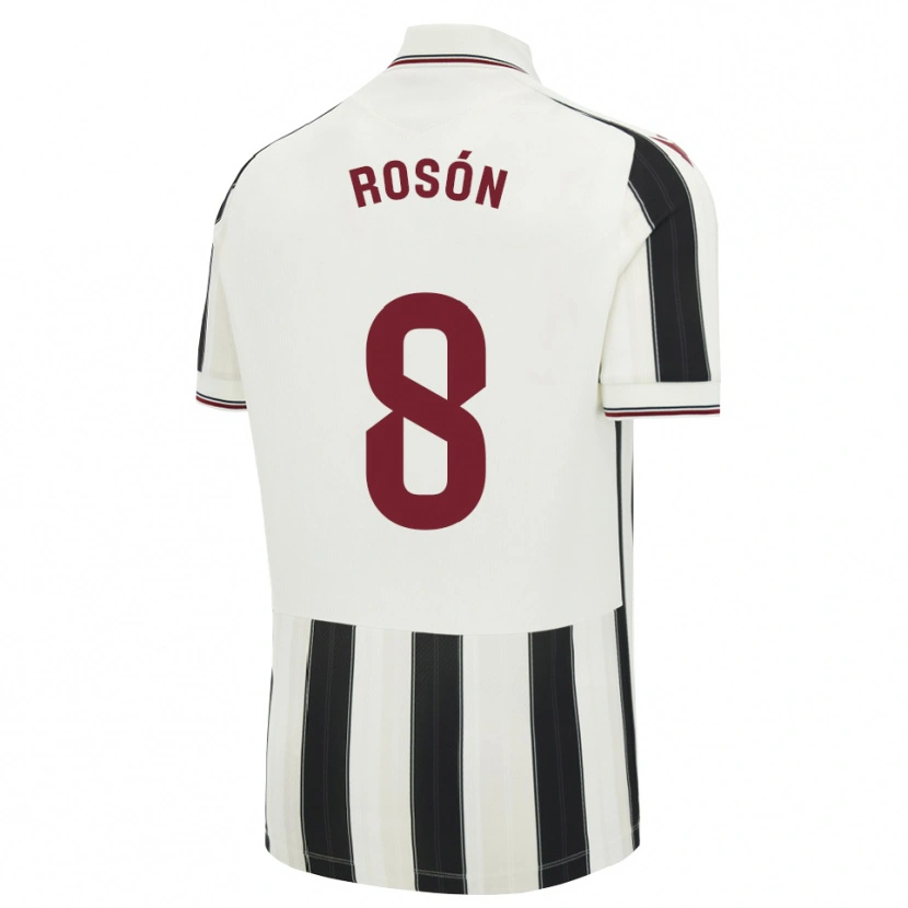 Danxen Women Pablo Rosón #8 Black White Red Away Jersey 2026/27 T-Shirt