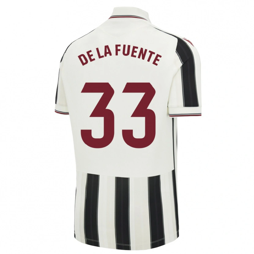 Danxen Women Alba De La Fuente #33 Black White Red Away Jersey 2026/27 T-Shirt